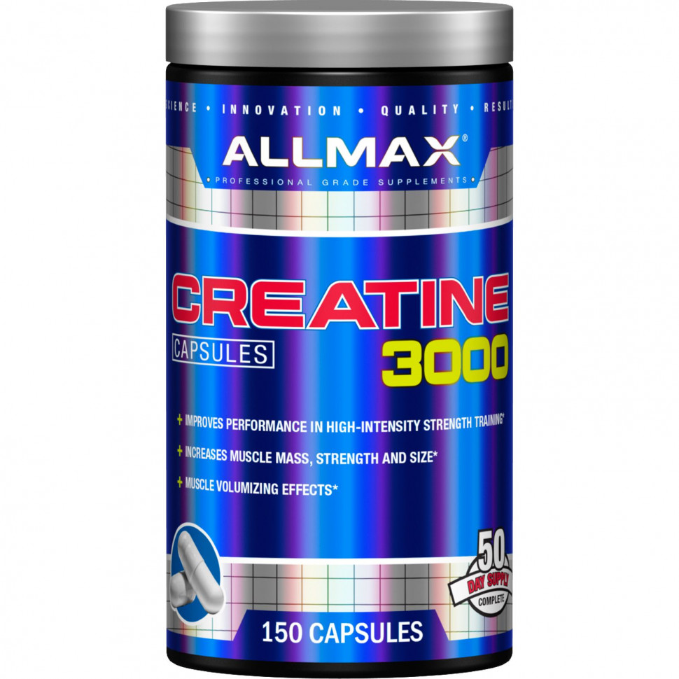 ALLMAX Nutrition, Креатин 3000, 3000 мг, 150 капсул
