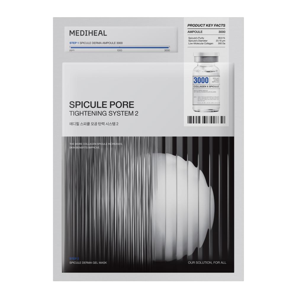 Mediheal Spicule Pore Elasticity System 1000, 3000 1 sheet of Spicule 3000 mask